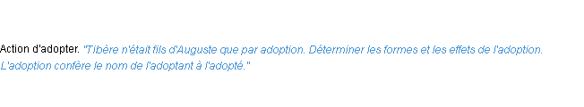 Définition adoption ACAD 1835