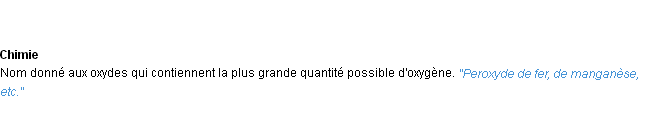 Définition peroxyde ACAD 1932