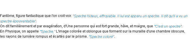 spectre definition